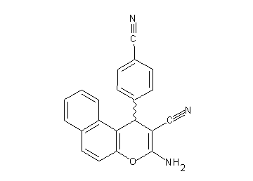 3-amino-1-(4-cyanophenyl)-1H-benzo[f]chromene-2-carbonitrile - Click Image to Close