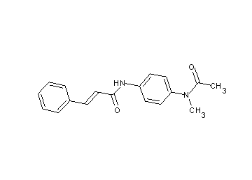 N-{4-[acetyl(methyl)amino]phenyl}-3-phenylacrylamide - Click Image to Close