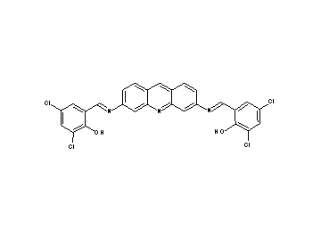 2,2'-[3,6-acridinediylbis(nitrilomethylylidene)]bis(4,6-dichlorophenol) - Click Image to Close