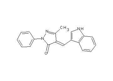 4-(1H-indol-3-ylmethylene)-5-methyl-2-phenyl-2,4-dihydro-3H-pyrazol-3-one - Click Image to Close