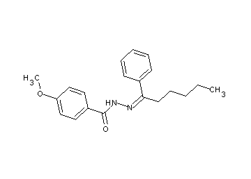 4-methoxy-N'-(1-phenylhexylidene)benzohydrazide - Click Image to Close