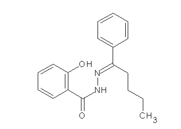 2-hydroxy-N'-(1-phenylpentylidene)benzohydrazide