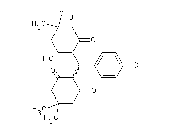 2-[(4-chlorophenyl)(2-hydroxy-4,4-dimethyl-6-oxo-1-cyclohexen-1-yl)methyl]-5,5-dimethyl-1,3-cyclohexanedione - Click Image to Close
