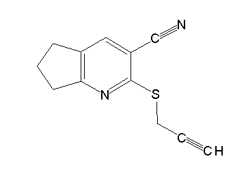 2-(2-propyn-1-ylsulfanyl)-6,7-dihydro-5H-cyclopenta[b]pyridine-3-carbonitrile - Click Image to Close