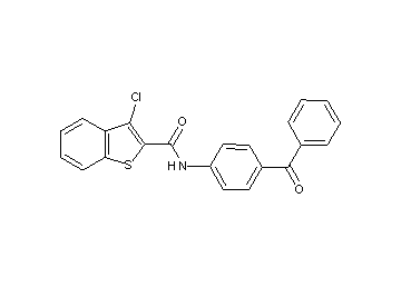 N-(4-benzoylphenyl)-3-chloro-1-benzothiophene-2-carboxamide - Click Image to Close