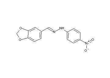 1-(1,3-benzodioxol-5-ylmethylene)-2-(4-nitrophenyl)hydrazine