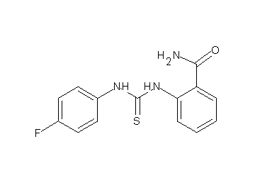 2-({[(4-fluorophenyl)amino]carbonothioyl}amino)benzamide - Click Image to Close