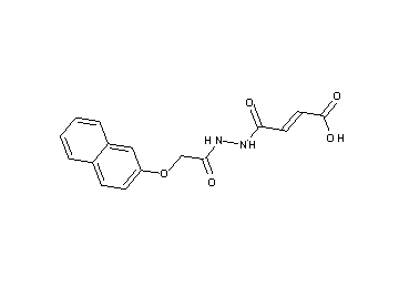 4-{2-[(2-naphthyloxy)acetyl]hydrazino}-4-oxo-2-butenoic acid