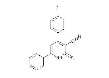 4-(4-chlorophenyl)-6-phenyl-2-thioxo-1,2-dihydro-3-pyridinecarbonitrile - Click Image to Close