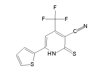 6-(2-thienyl)-2-thioxo-4-(trifluoromethyl)-1,2-dihydro-3-pyridinecarbonitrile - Click Image to Close