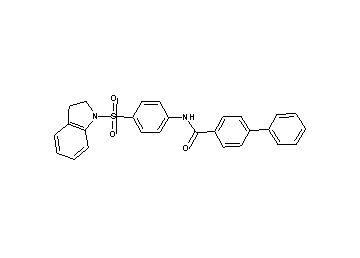 N-[4-(2,3-dihydro-1H-indol-1-ylsulfonyl)phenyl]-4-biphenylcarboxamide - Click Image to Close