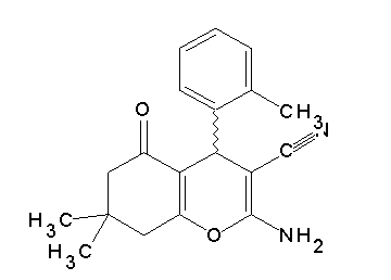 2-amino-7,7-dimethyl-4-(2-methylphenyl)-5-oxo-5,6,7,8-tetrahydro-4H-chromene-3-carbonitrile - Click Image to Close