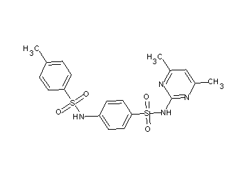 N-(4-{[(4,6-dimethyl-2-pyrimidinyl)amino]sulfonyl}phenyl)-4-methylbenzenesulfonamide - Click Image to Close