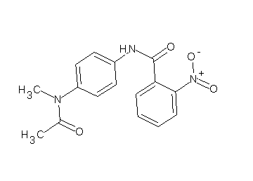 N-{4-[acetyl(methyl)amino]phenyl}-2-nitrobenzamide