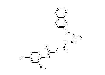 N-(2,4-dimethylphenyl)-4-{2-[(2-naphthyloxy)acetyl]hydrazino}-4-oxobutanamide - Click Image to Close