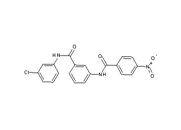 N-(3-chlorophenyl)-3-[(4-nitrobenzoyl)amino]benzamide - Click Image to Close