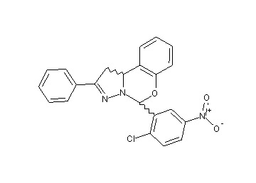 5-(2-chloro-5-nitrophenyl)-2-phenyl-1,10b-dihydropyrazolo[1,5-c][1,3]benzoxazine - Click Image to Close