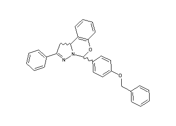 5-[4-(benzyloxy)phenyl]-2-phenyl-1,10b-dihydropyrazolo[1,5-c][1,3]benzoxazine - Click Image to Close