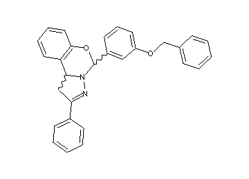5-[3-(benzyloxy)phenyl]-2-phenyl-1,10b-dihydropyrazolo[1,5-c][1,3]benzoxazine - Click Image to Close