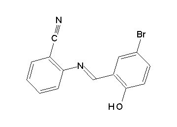 2-[(5-bromo-2-hydroxybenzylidene)amino]benzonitrile - Click Image to Close