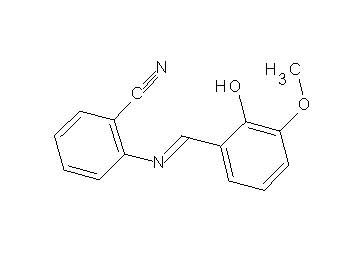 2-[(2-hydroxy-3-methoxybenzylidene)amino]benzonitrile - Click Image to Close