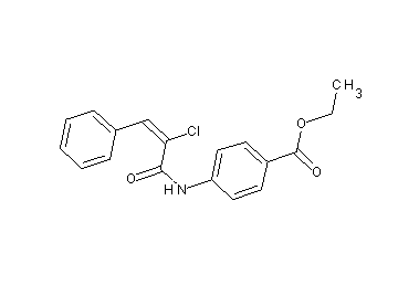 ethyl 4-[(2-chloro-3-phenylacryloyl)amino]benzoate - Click Image to Close