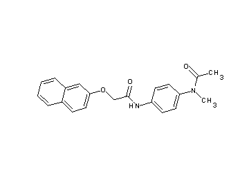 N-{4-[acetyl(methyl)amino]phenyl}-2-(2-naphthyloxy)acetamide - Click Image to Close