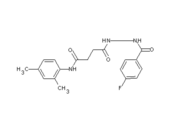 N-(2,4-dimethylphenyl)-4-[2-(4-fluorobenzoyl)hydrazino]-4-oxobutanamide - Click Image to Close