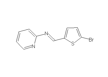 N-[(5-bromo-2-thienyl)methylene]-2-pyridinamine