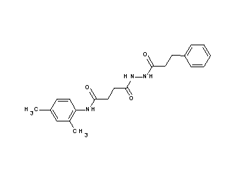 N-(2,4-dimethylphenyl)-4-oxo-4-[2-(3-phenylpropanoyl)hydrazino]butanamide - Click Image to Close