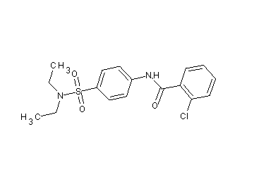 2-chloro-N-{4-[(diethylamino)sulfonyl]phenyl}benzamide - Click Image to Close
