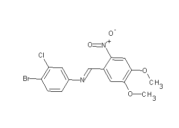(4-bromo-3-chlorophenyl)(4,5-dimethoxy-2-nitrobenzylidene)amine - Click Image to Close