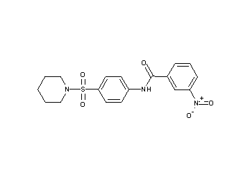 3-nitro-N-[4-(1-piperidinylsulfonyl)phenyl]benzamide - Click Image to Close