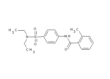 N-{4-[(diethylamino)sulfonyl]phenyl}-2-methylbenzamide - Click Image to Close
