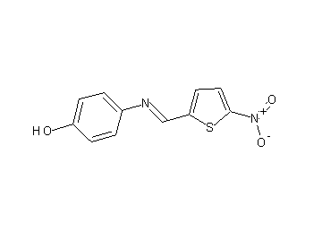 4-{[(5-nitro-2-thienyl)methylene]amino}phenol