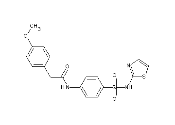 2-(4-methoxyphenyl)-N-{4-[(1,3-thiazol-2-ylamino)sulfonyl]phenyl}acetamide - Click Image to Close
