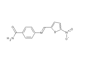 4-{[(5-nitro-2-thienyl)methylene]amino}benzamide - Click Image to Close
