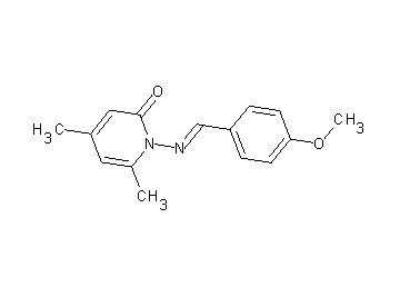 1-[(4-methoxybenzylidene)amino]-4,6-dimethyl-2(1H)-pyridinone - Click Image to Close