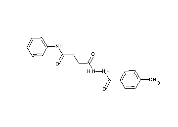 4-[2-(4-methylbenzoyl)hydrazino]-4-oxo-N-phenylbutanamide - Click Image to Close