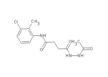 4-(2-acetylhydrazino)-N-(3-chloro-2-methylphenyl)-4-oxobutanamide - Click Image to Close
