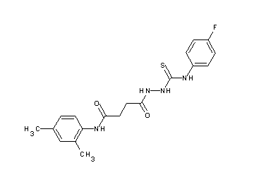 N-(2,4-dimethylphenyl)-4-(2-{[(4-fluorophenyl)amino]carbonothioyl}hydrazino)-4-oxobutanamide