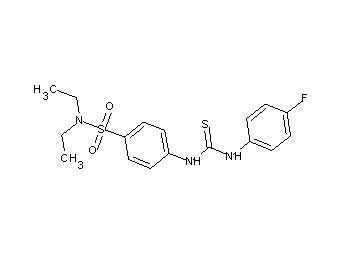 N,N-diethyl-4-({[(4-fluorophenyl)amino]carbonothioyl}amino)benzenesulfonamide - Click Image to Close
