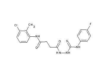 N-(3-chloro-2-methylphenyl)-4-(2-{[(4-fluorophenyl)amino]carbonothioyl}hydrazino)-4-oxobutanamide - Click Image to Close