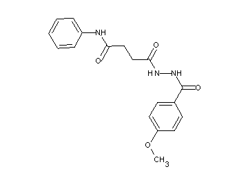 4-[2-(4-methoxybenzoyl)hydrazino]-4-oxo-N-phenylbutanamide - Click Image to Close