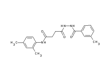 N-(2,4-dimethylphenyl)-4-[2-(3-methylbenzoyl)hydrazino]-4-oxobutanamide