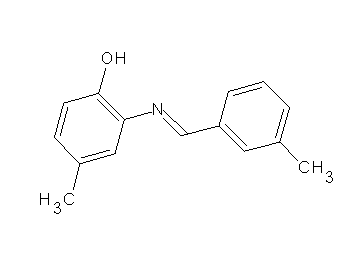 4-methyl-2-[(3-methylbenzylidene)amino]phenol