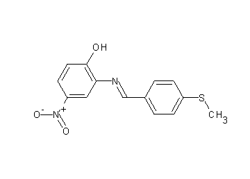 2-{[4-(methylsulfanyl)benzylidene]amino}-4-nitrophenol - Click Image to Close