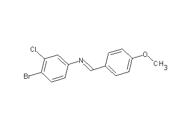 (4-bromo-3-chlorophenyl)(4-methoxybenzylidene)amine - Click Image to Close