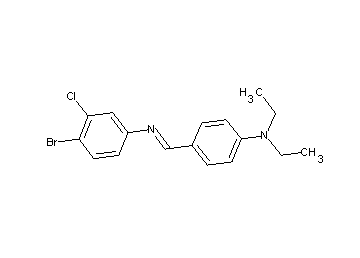 (4-bromo-3-chlorophenyl)[4-(diethylamino)benzylidene]amine