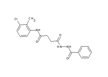 4-(2-benzoylhydrazino)-N-(3-chloro-2-methylphenyl)-4-oxobutanamide